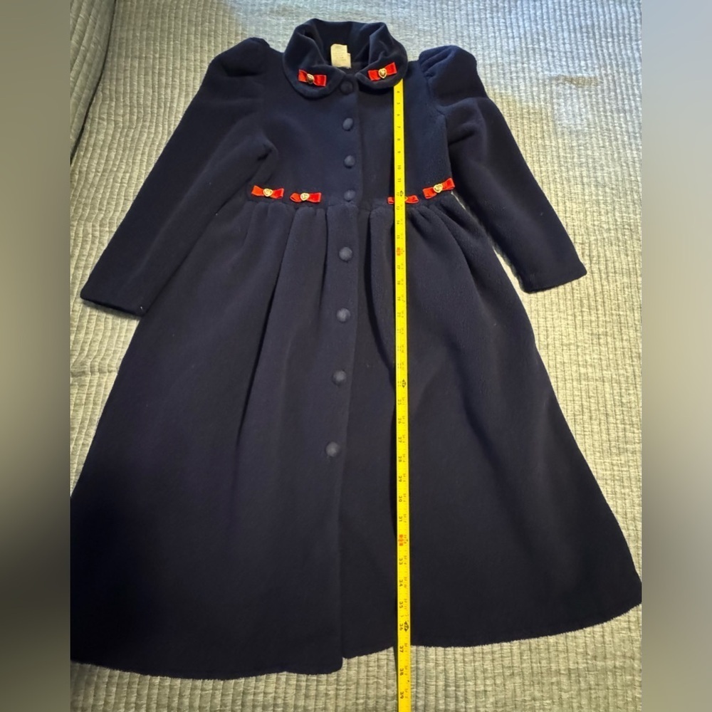 Vintage USA Hartstrings Navy Pea Coat with Red Accents - Picture 6 of 10